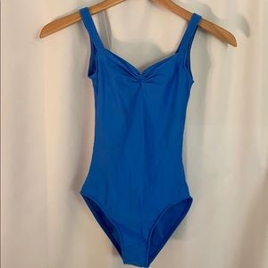 wear moi blue leotard size XS